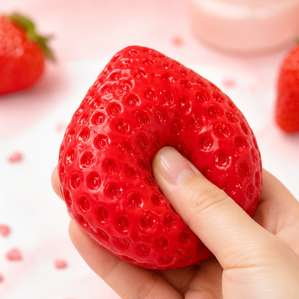 Red Strawberry Squishy